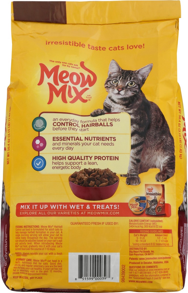 slide 11 of 12, Meow Mix Hairball Control Cat Food 50.4 oz, 50.4 oz