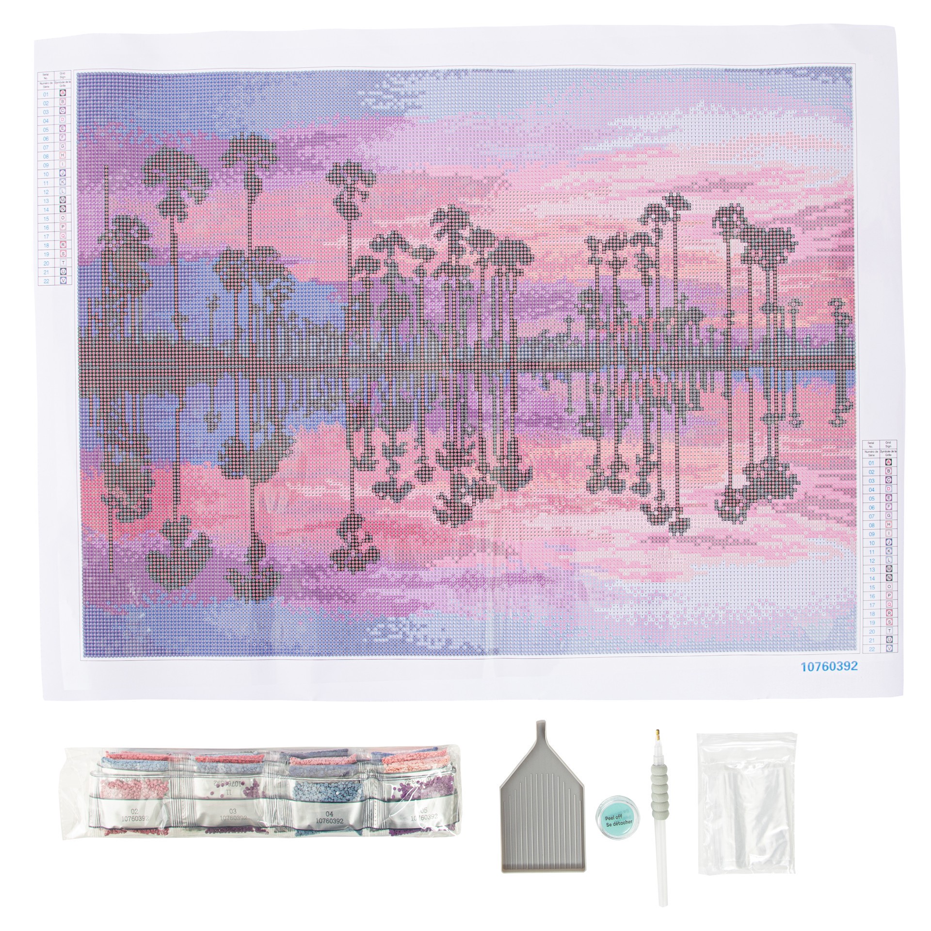 slide 3 of 5, Sunset Palms Diamond Art Kit By Make Market, 18 in x 24 in