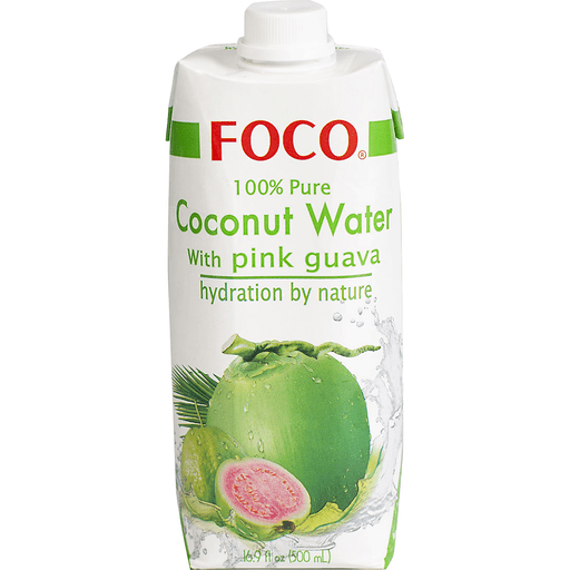 slide 1 of 1, Foco 100% Coconut Water Pink Guava - 17 fl oz, 17 fl oz