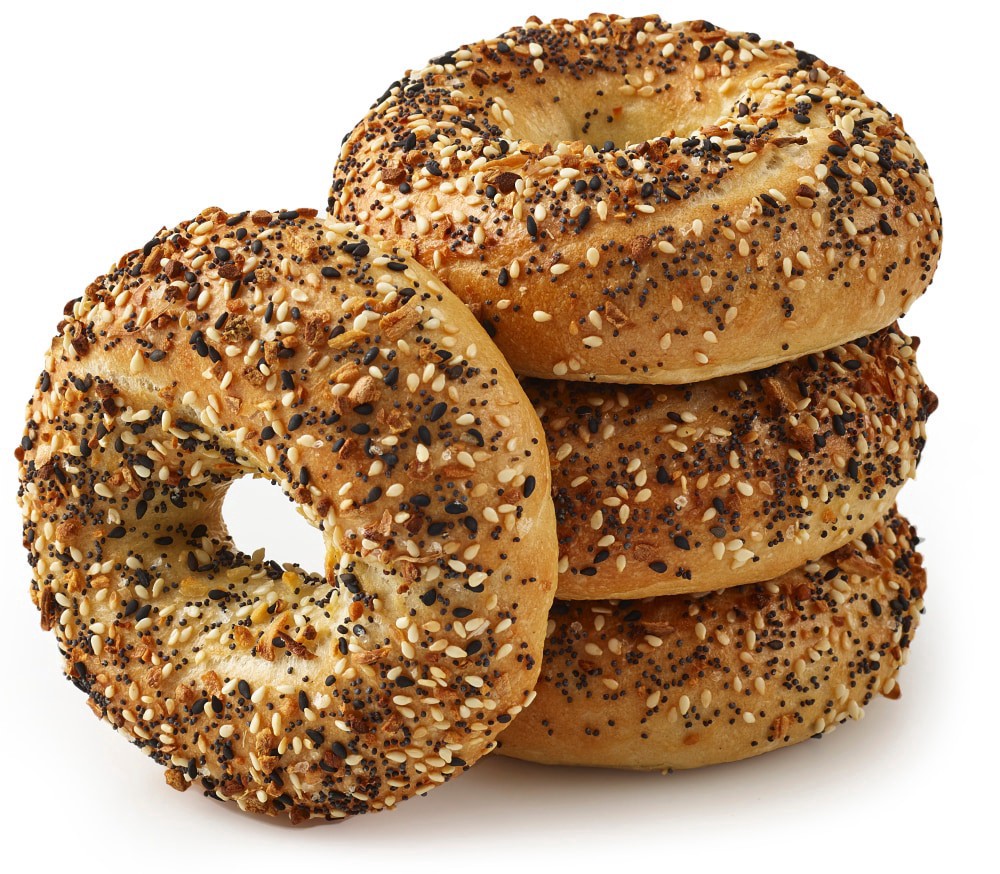 slide 3 of 3, Fred Meyer Everything Bagels, 4 ct; 18 oz