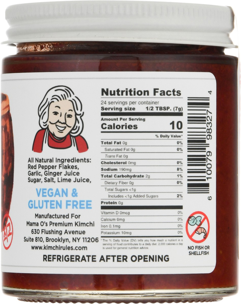 slide 13 of 13, Mama O's Premium Vegan Kimchi Paste 6 oz, 6 oz