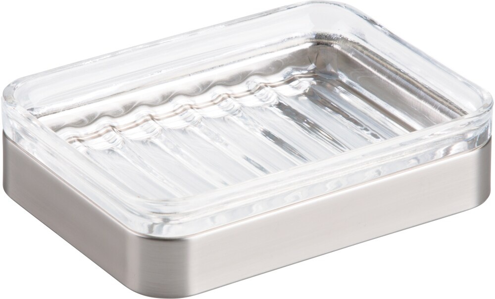 slide 1 of 1, InterDesign Casilla Soap Dish - Clear, 2.13 in x 4.62 in