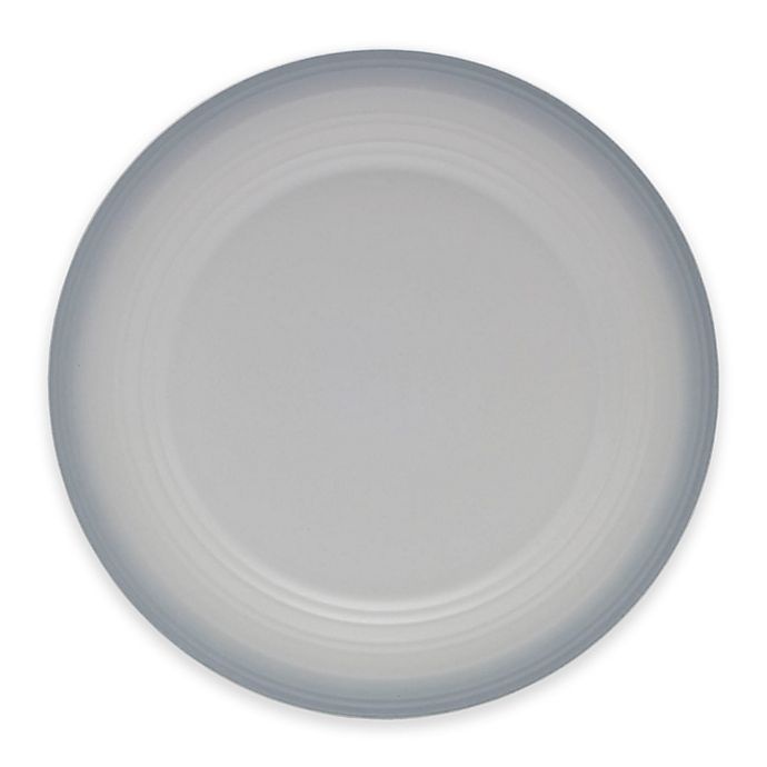 slide 1 of 1, Mikasa Swirl Ombre Dinner Plate - Grey, 1 ct