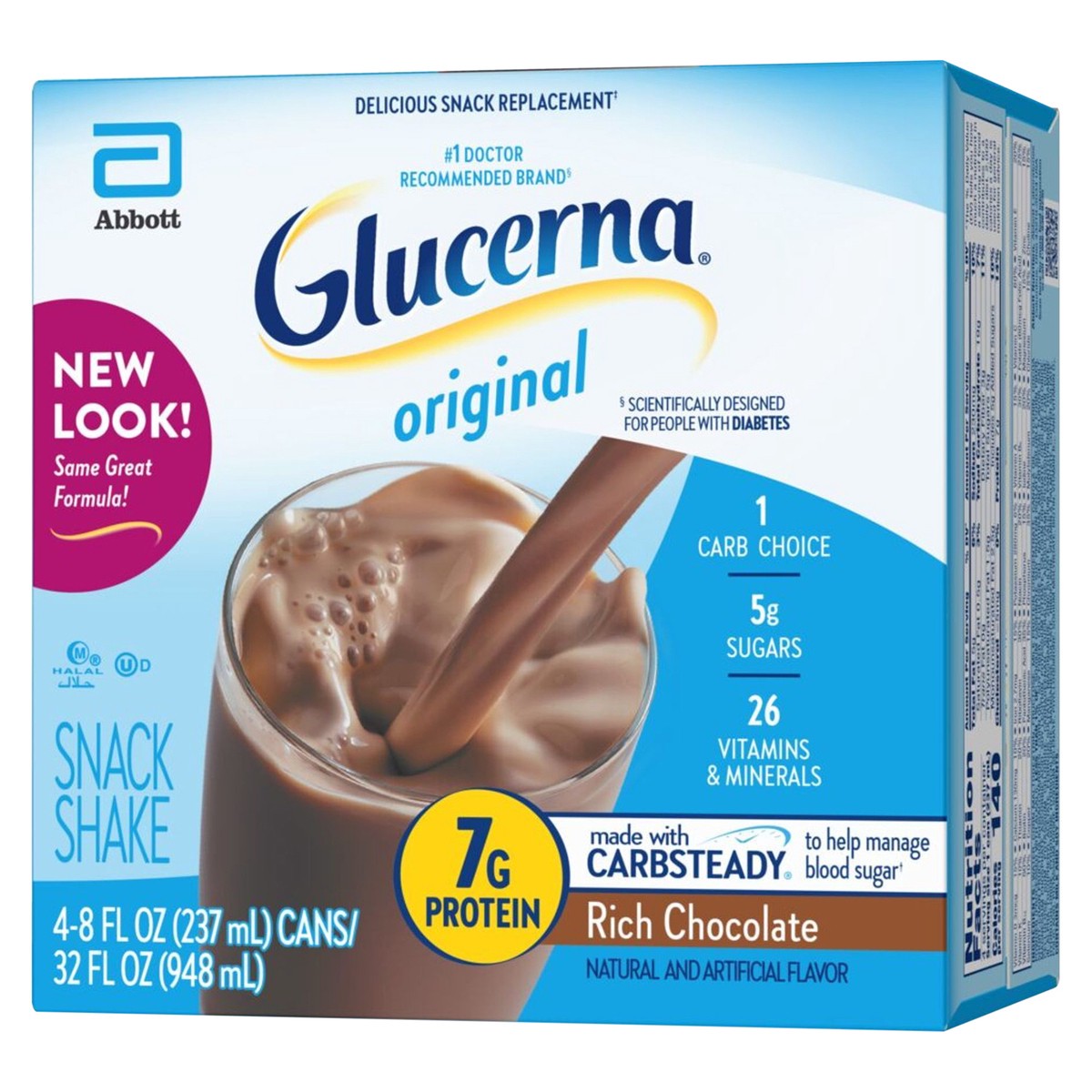 slide 3 of 4, Glucerna Chocolate Shake, 4/8 oz