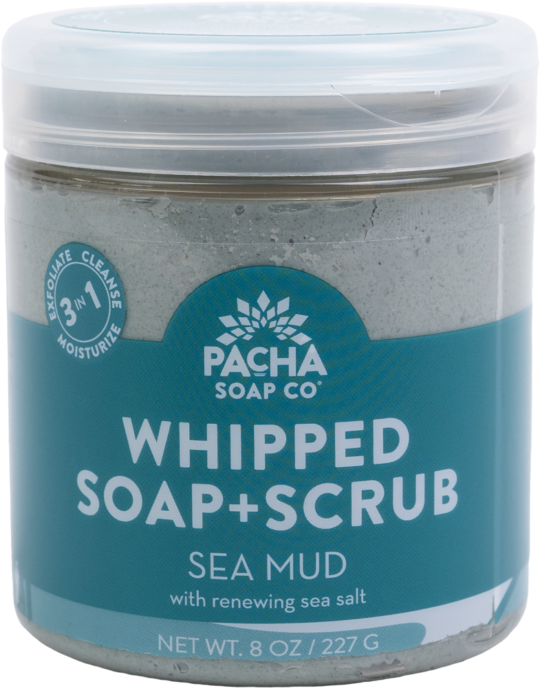 slide 1 of 1, Pacha Soap Co. Sea Mud Whipped Soap Scrub, 8 oz