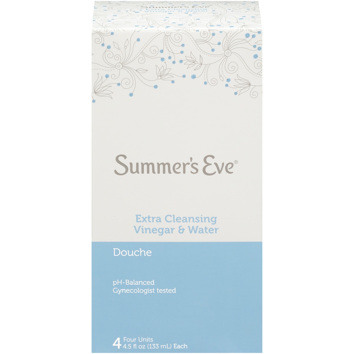 slide 1 of 9, Summer's Eve Extra Cleansing Vinegar And Water Douche, 4 ct