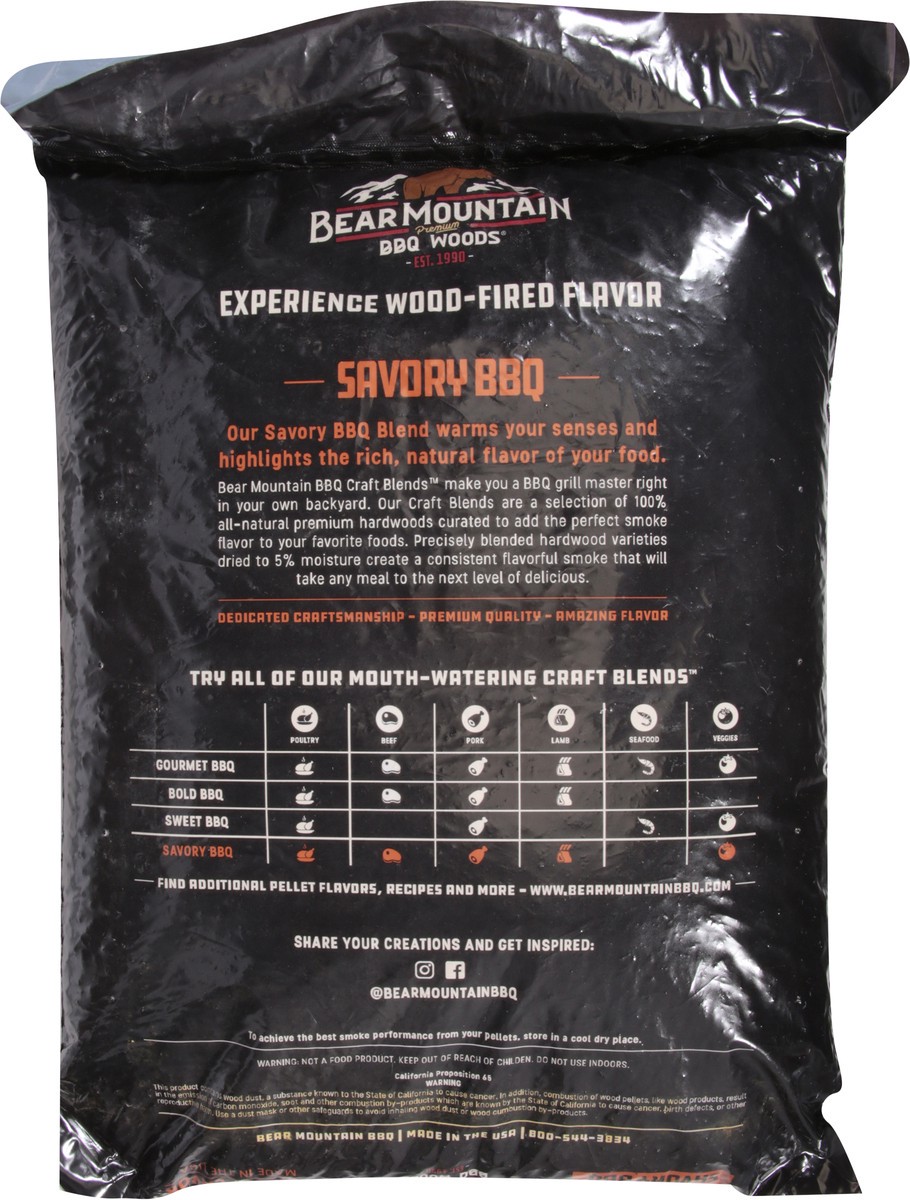 slide 8 of 11, Bear Mountain BBQ Woods Premium Savory BBQ Hardwood Pellets 20 lb, 20 lb