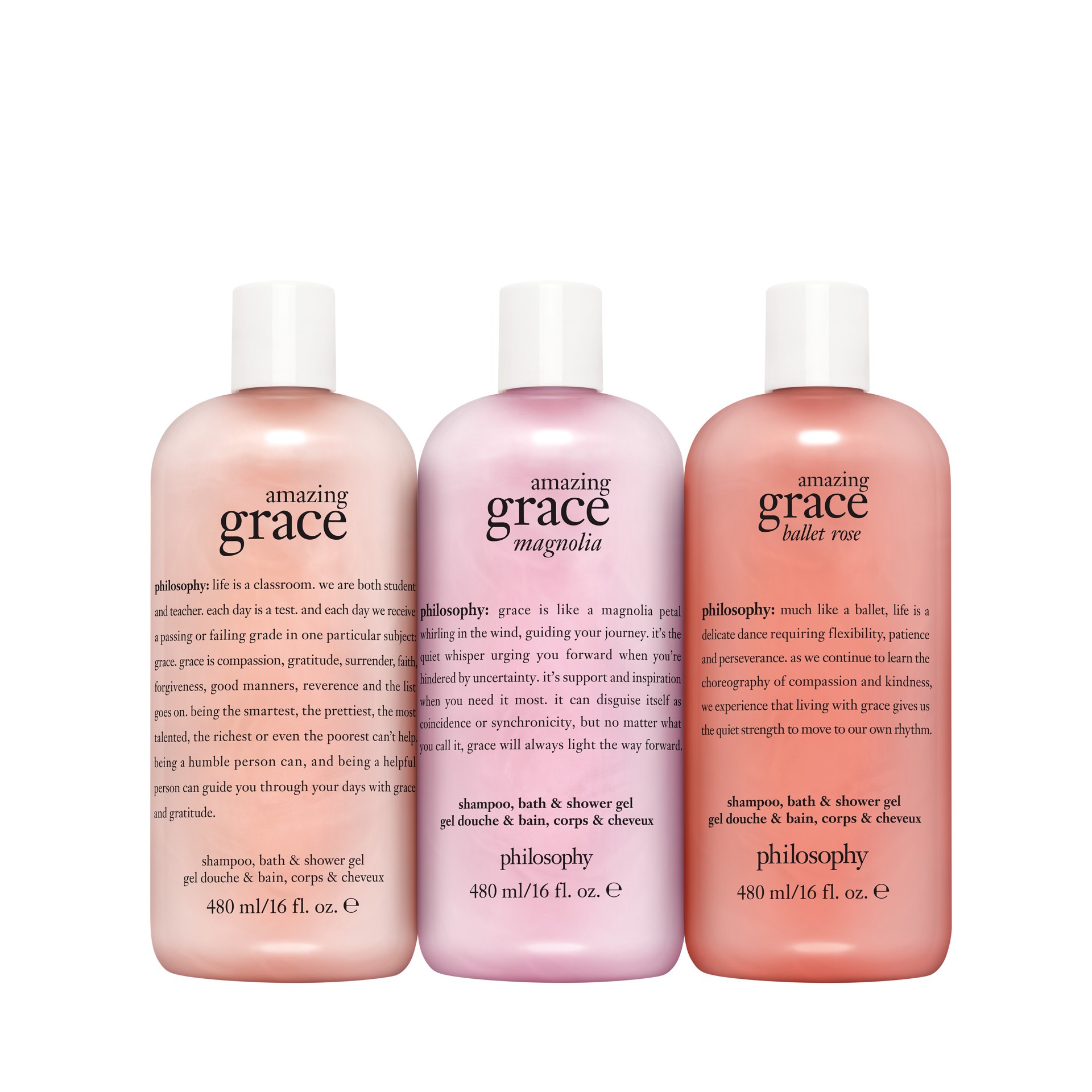 slide 1 of 1, Amazing Grace Ballet Rose Shampoo, Bath And Shower Gel 16Oz, 480 ml