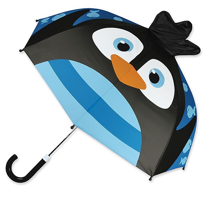 slide 1 of 2, Stephen Joseph Penguin Pop Up Umbrella - Black, 1 ct