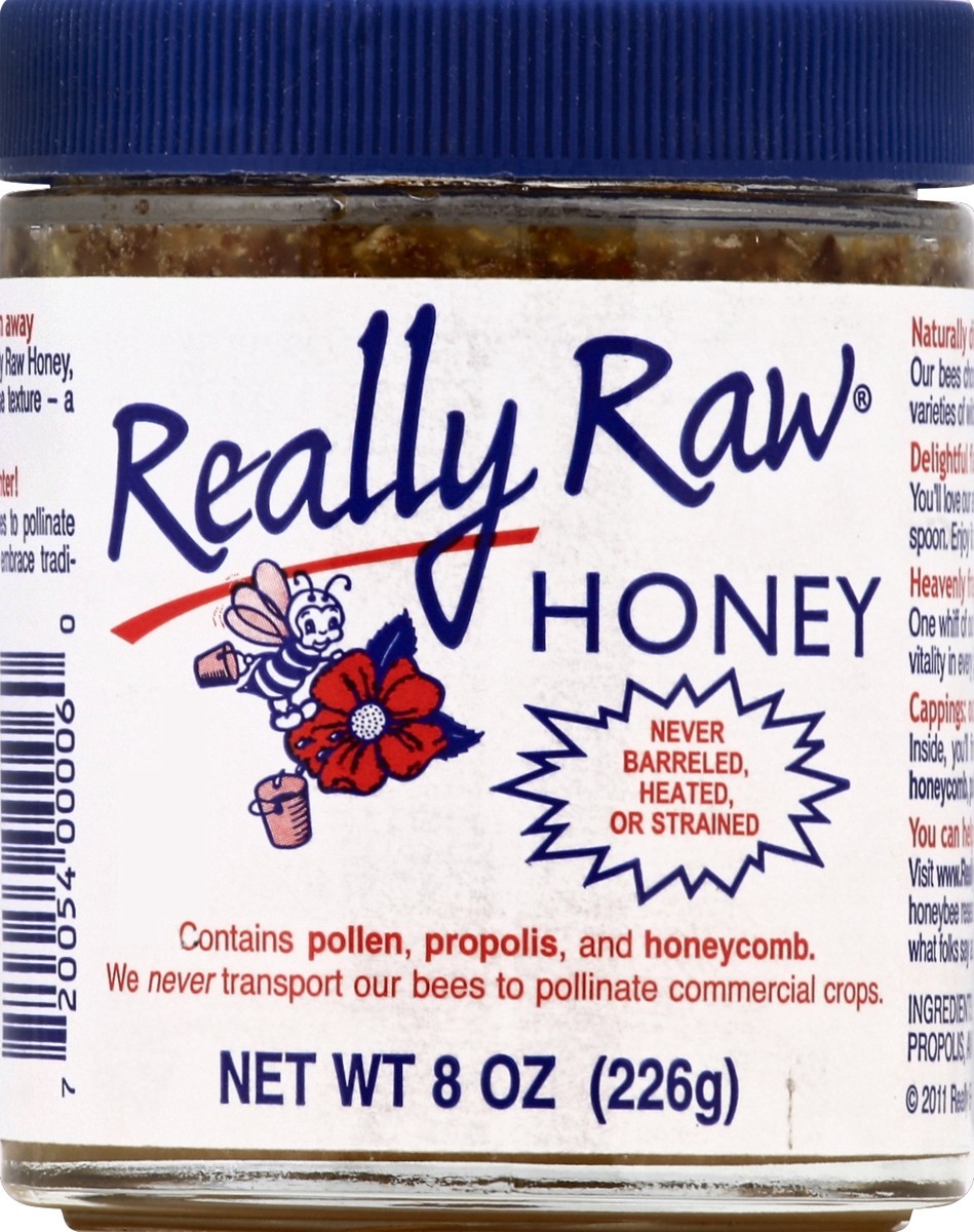 slide 1 of 2, Really Raw Honey 8 oz, 8 oz