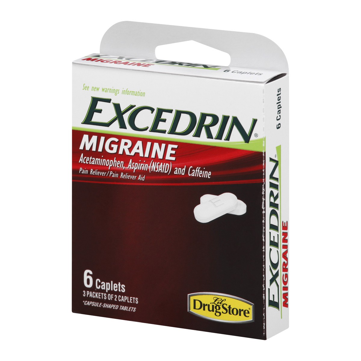 slide 2 of 11, Excedrin Pain Reliever, Migraine, Caplets, 6 ct