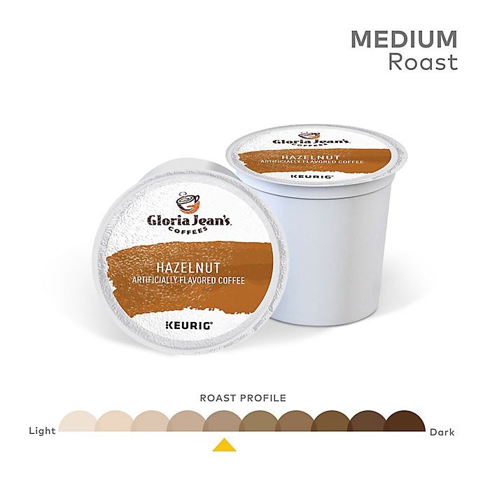 slide 3 of 8, Gloria Jean's Value Pack K-Cup Pods Hazelnut Medium Roast Arabica Coffee 48 ea Box, 48 ct