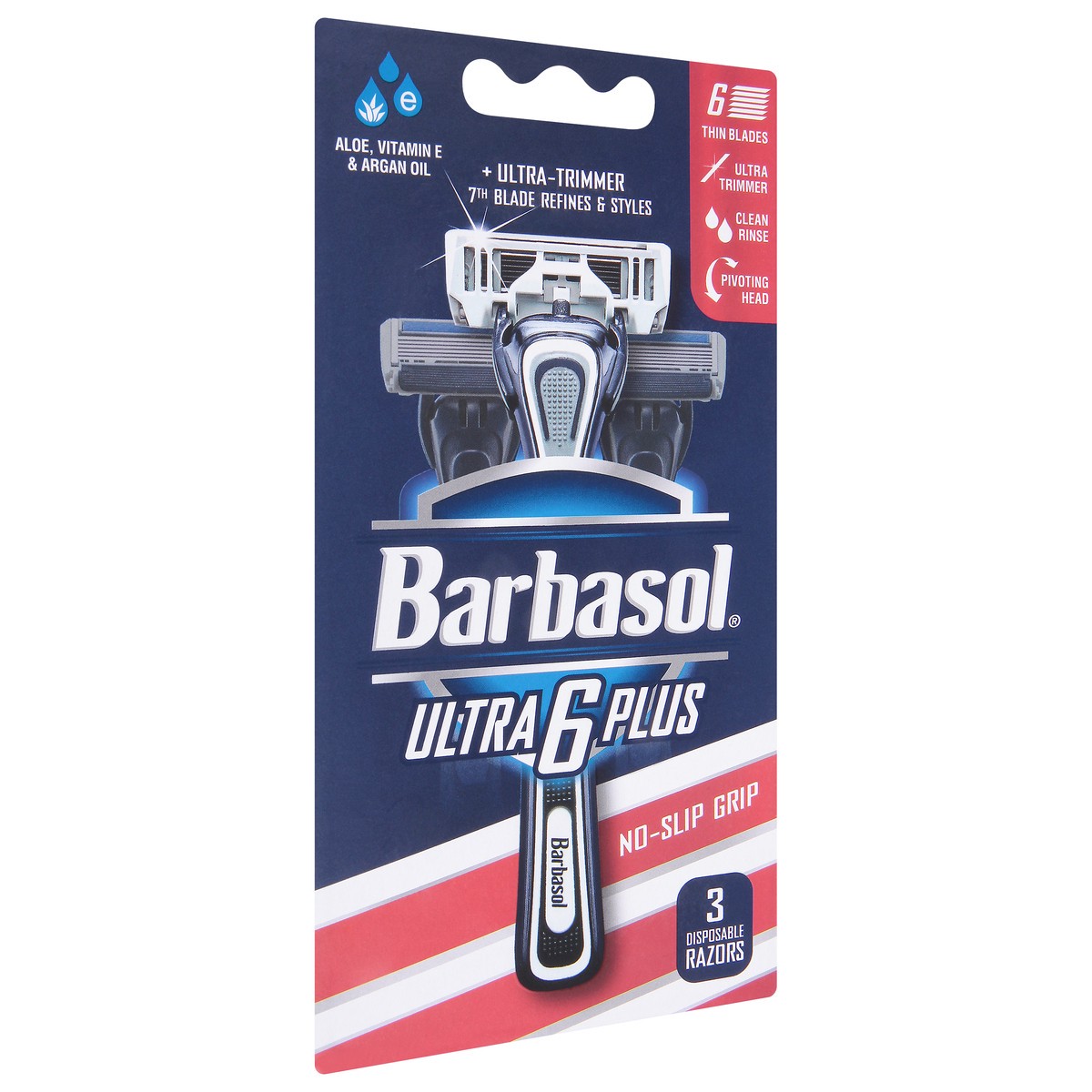 slide 5 of 9, Barbasol Ult Plus Razor 6Blade, 3 ct