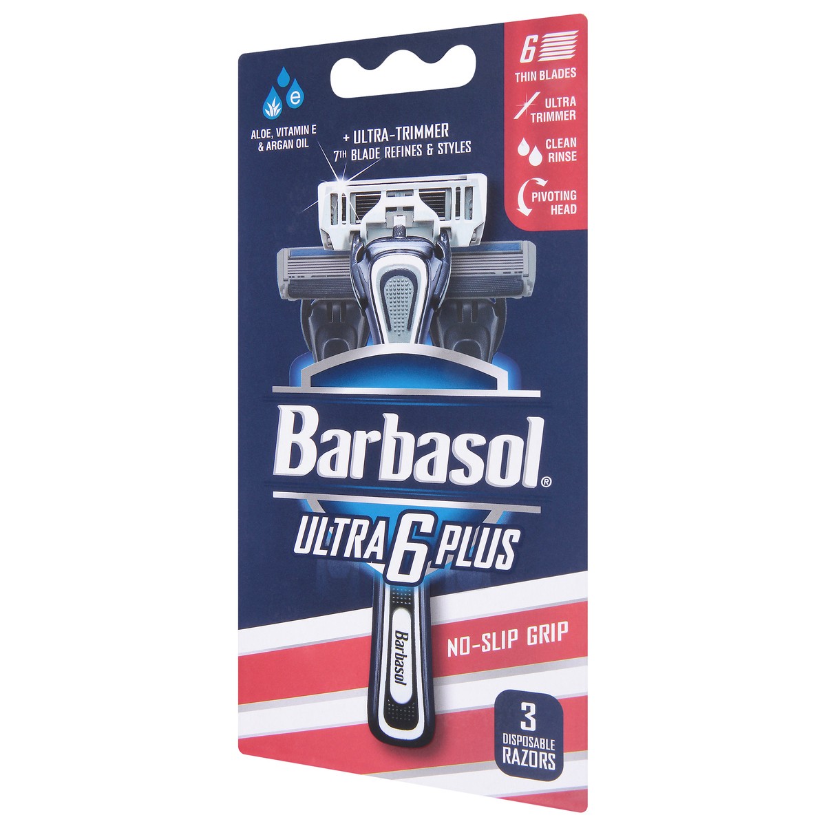 slide 3 of 9, Barbasol Ult Plus Razor 6Blade, 3 ct