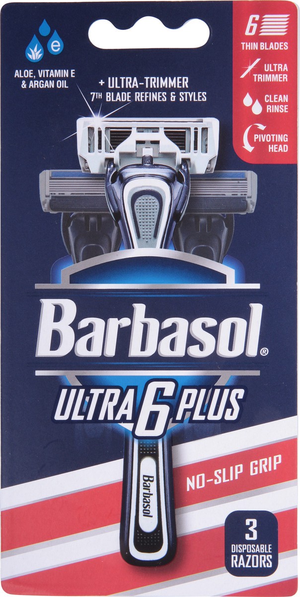 slide 7 of 9, Barbasol Ult Plus Razor 6Blade, 3 ct