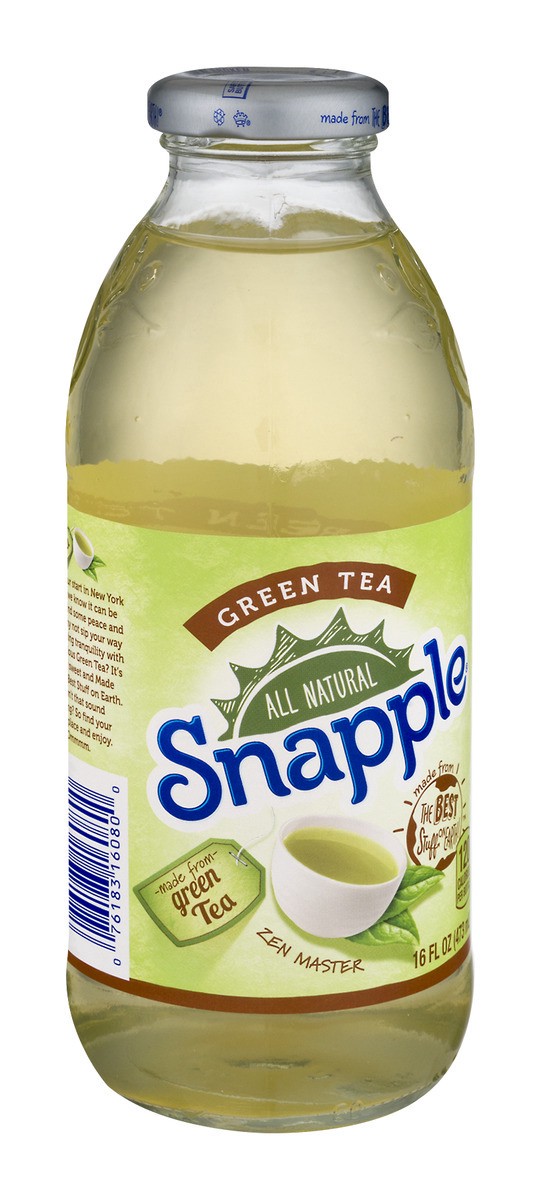 slide 2 of 9, Snapple Iced Tea Green, 16 fl oz