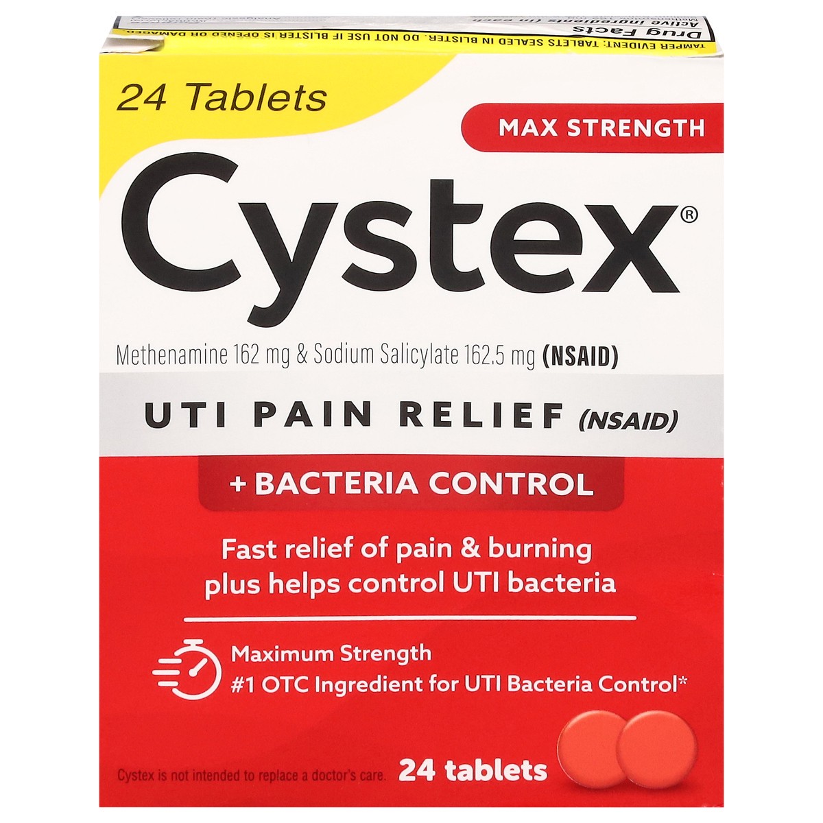 slide 11 of 14, Cystex Urinary Pain Relief 24ct, 24 ct