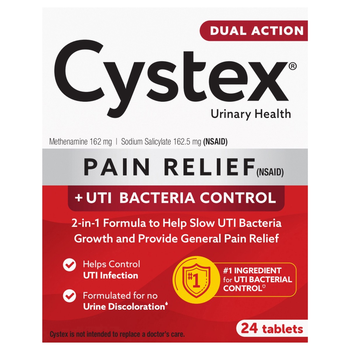 slide 1 of 14, Cystex Urinary Pain Relief 24ct, 24 ct
