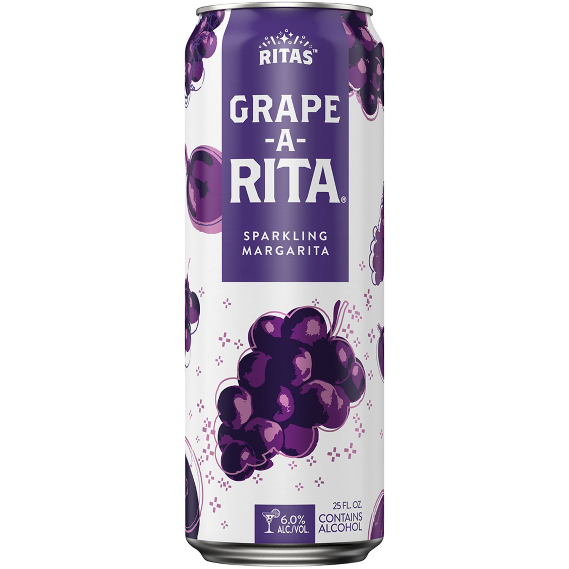 slide 2 of 2, RITAS Sparkling Grape-A-Rita Margarita 25 oz, 25 oz