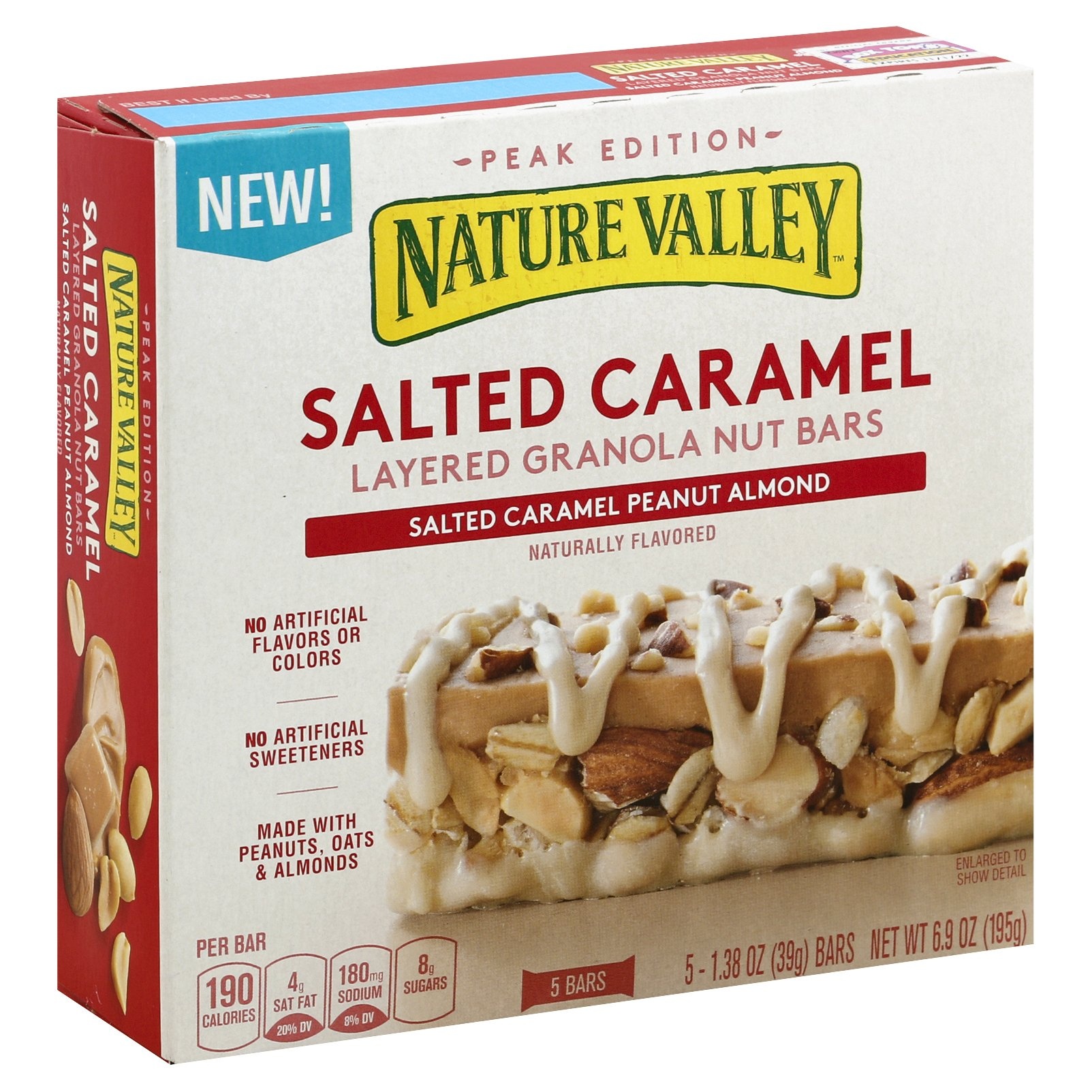 slide 1 of 1, Nature Valley Salted Caramel Layered Granola Nut Bars, 5 ct