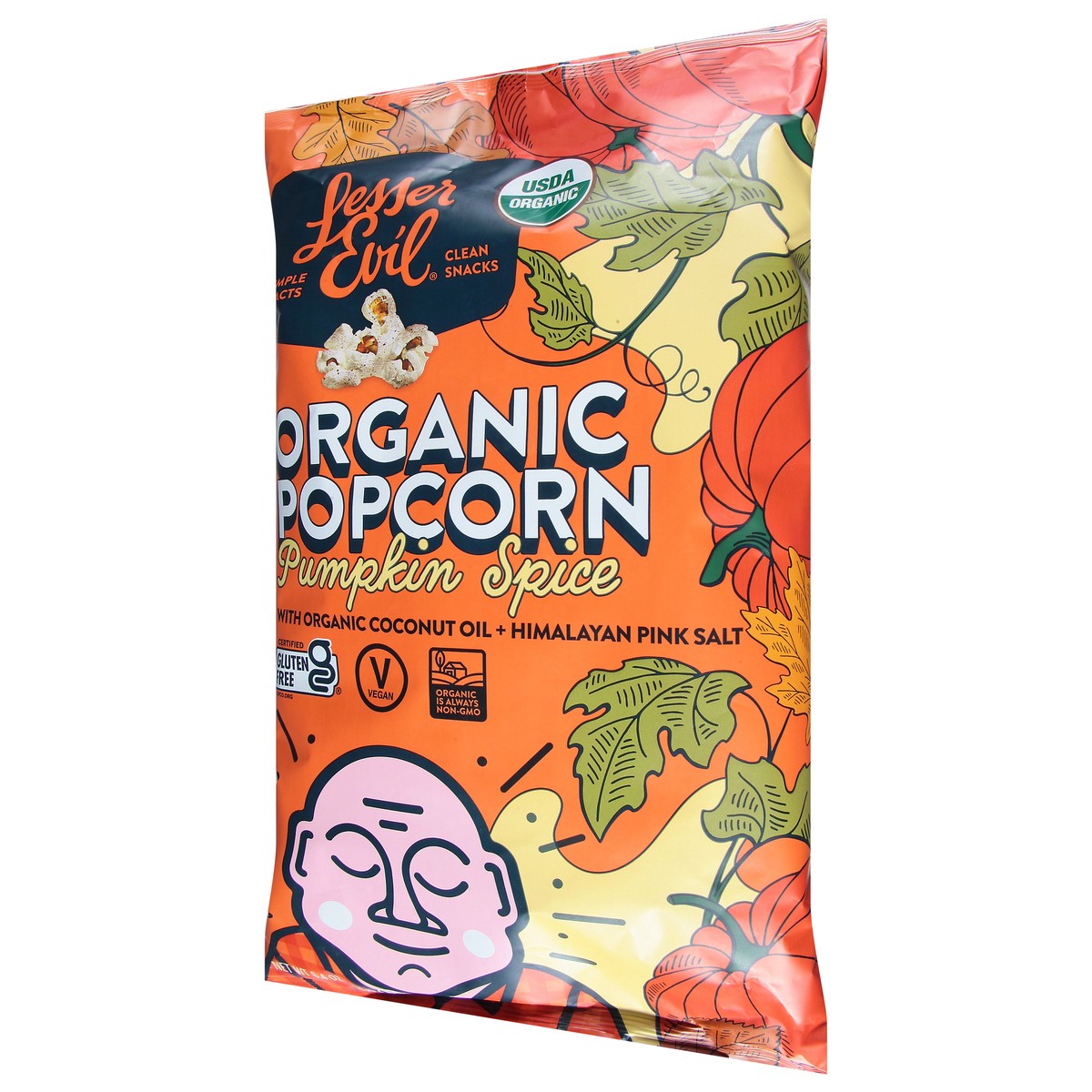 slide 5 of 9, LesserEvil Organic Pumpkin Spice Popcorn 6.4 oz, 6.40 oz