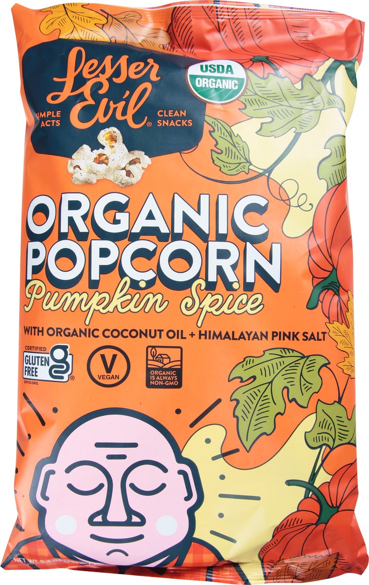 slide 4 of 9, LesserEvil Organic Pumpkin Spice Popcorn 6.4 oz, 6.40 oz