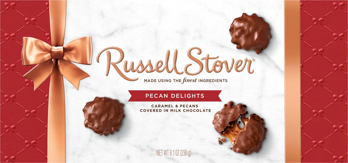 slide 2 of 8, Russell Stover Pecan Delights Copper Bowline Box, 8.1 oz