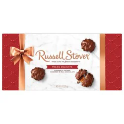 RUSSELL STOVER Pecan Delights Milk Chocolate Gift Box, (9 pieces) - 8.1 oz
