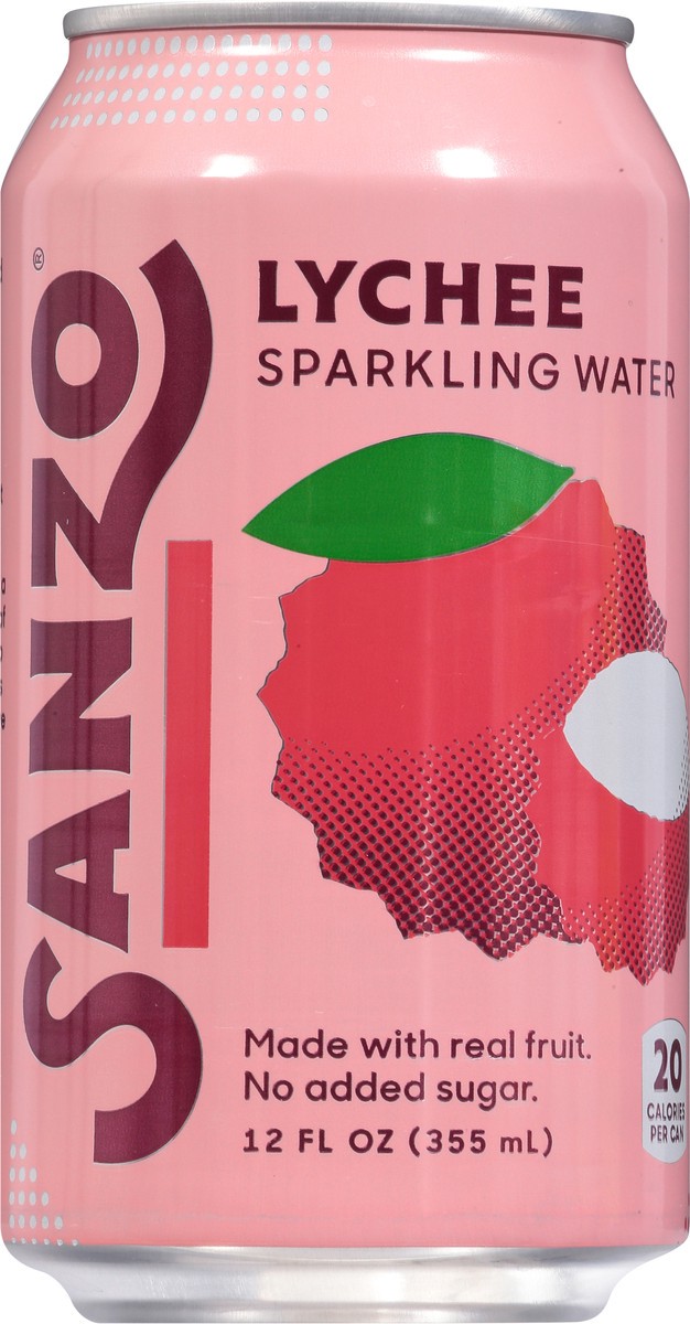 slide 6 of 9, Sanzo Lychee Sparkling Water 12 fl oz, 12 oz