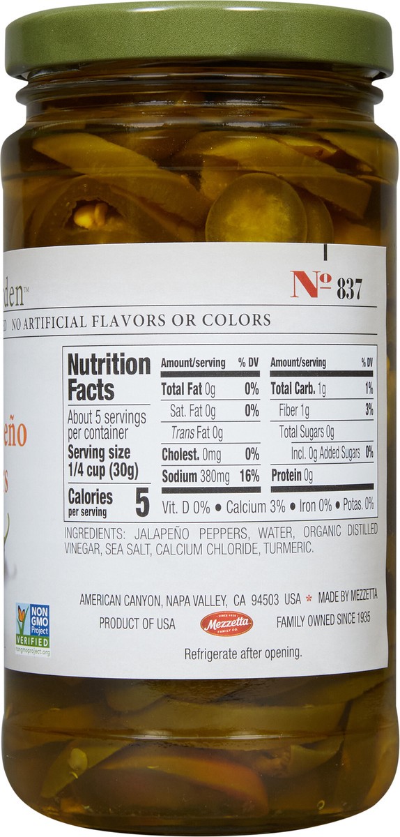 slide 6 of 7, Jeff's Garden Sliced Hot Jalapeño Peppers, 12 fl oz, 12 fl oz