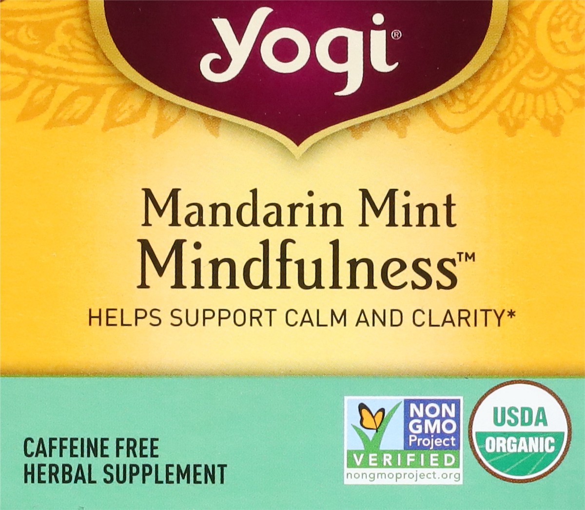 slide 6 of 12, Yogi Mindfulness Mandarin Mint Herbal Tea Bags, 16 ct