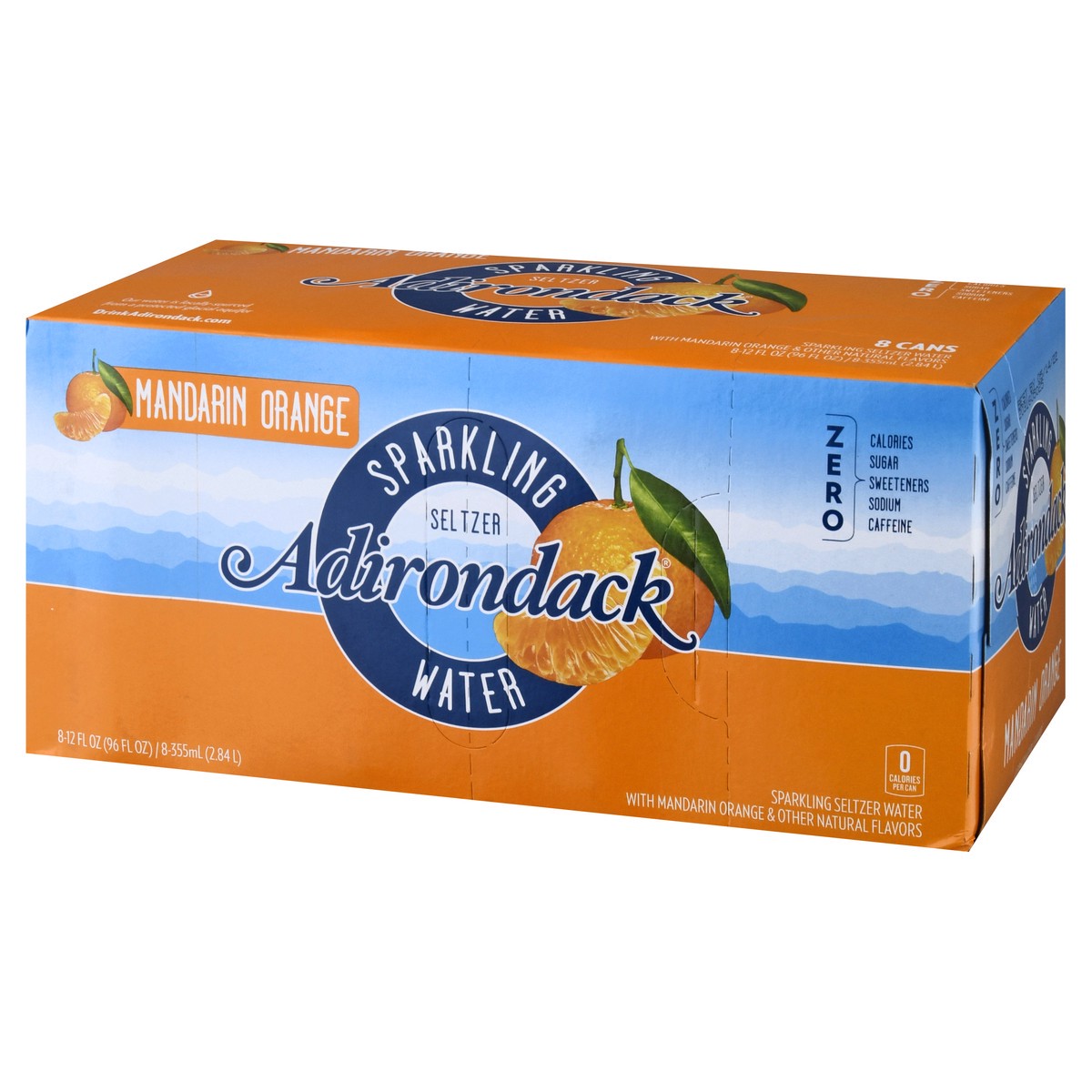 slide 8 of 9, Adirondack Mandarin Orange Sparkling Water - 8 ct, 8 ct