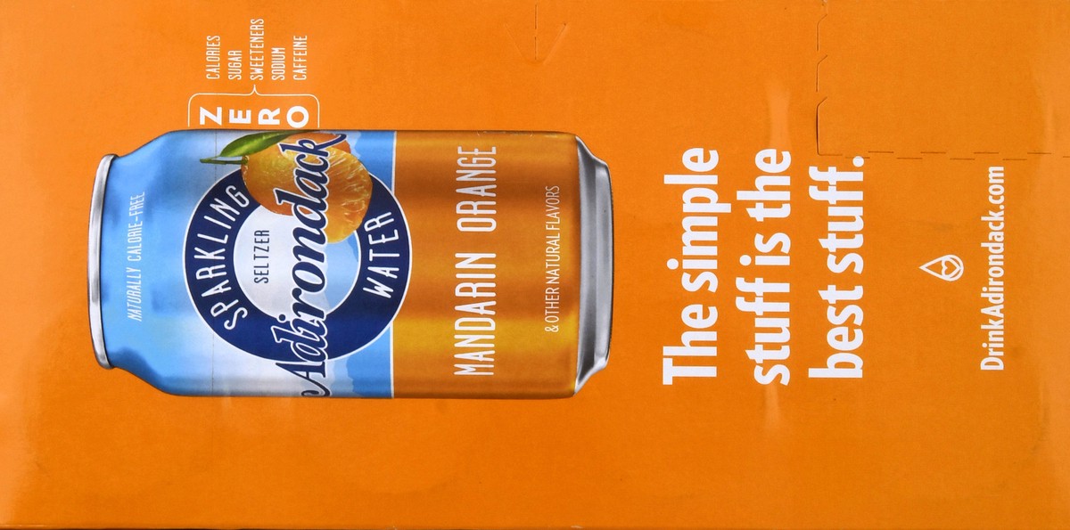 slide 6 of 9, Adirondack Mandarin Orange Sparkling Water - 8 ct, 8 ct