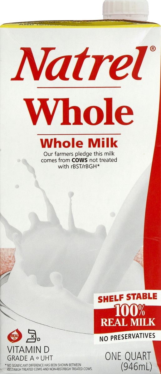 slide 1 of 4, Natrel Whole Milk, 32 fl oz