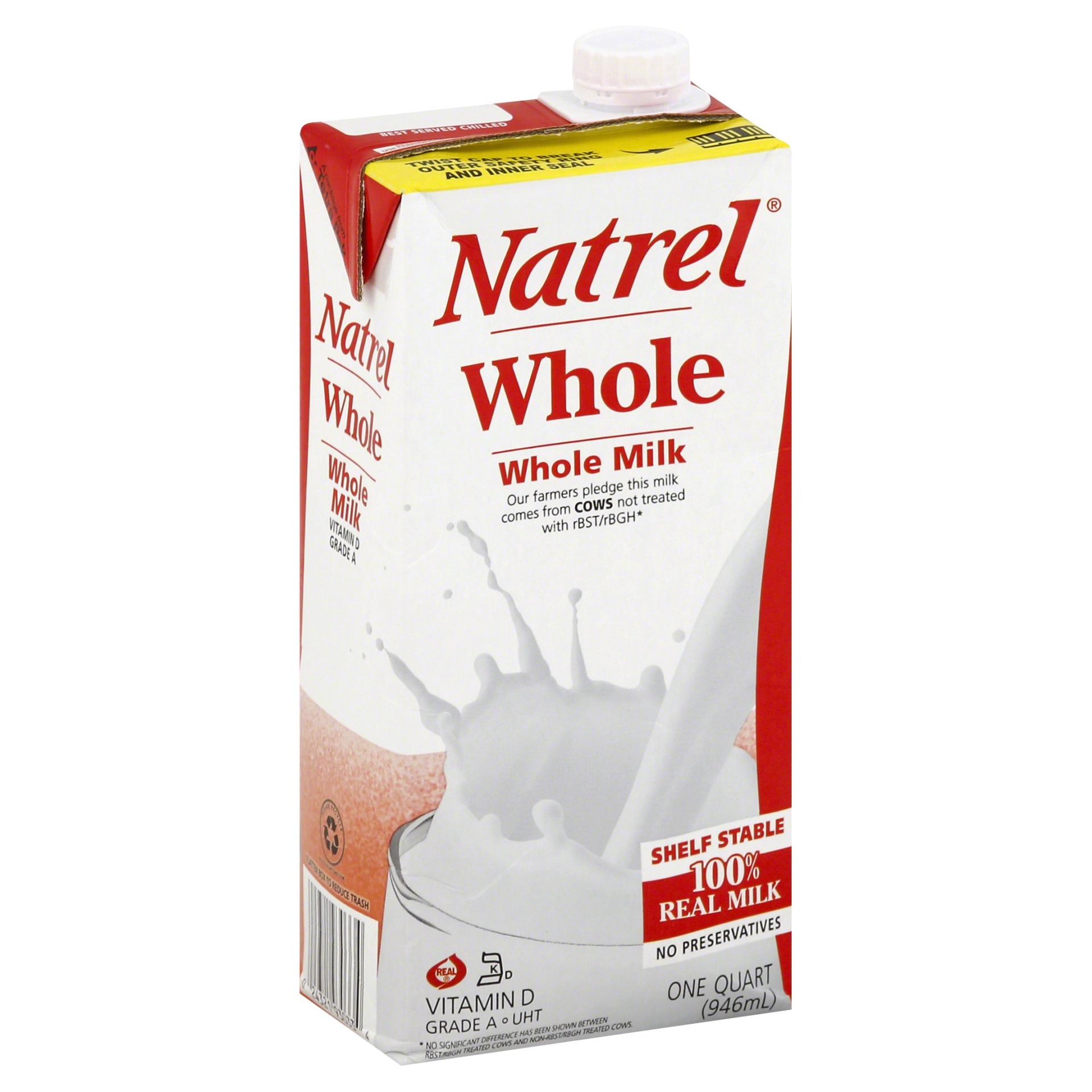 slide 1 of 4, Natrel Whole Milk, 32 fl oz