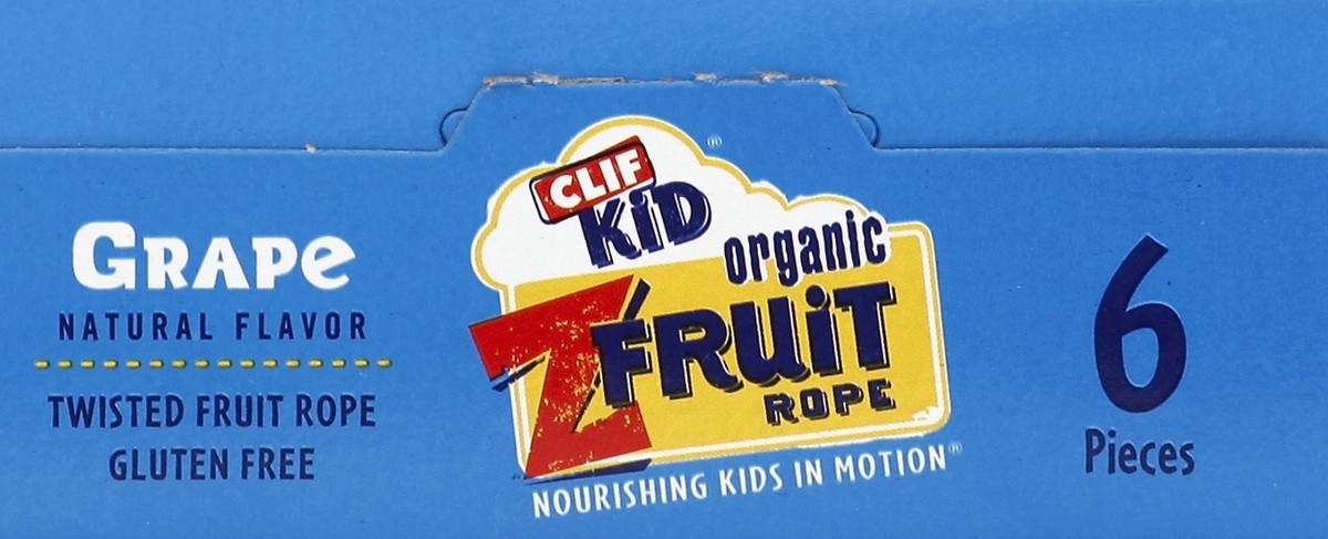 slide 2 of 5, CLIF Kid ZFruit Organic Grape Twisted Fruit Rope, 6 ct; 0.7 oz