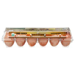 Nature's Yoke Large Free-Range Brown Organic Eggs 12 ea