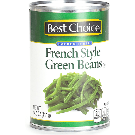 slide 1 of 1, Best Choice French Style Green Beans, 14 oz