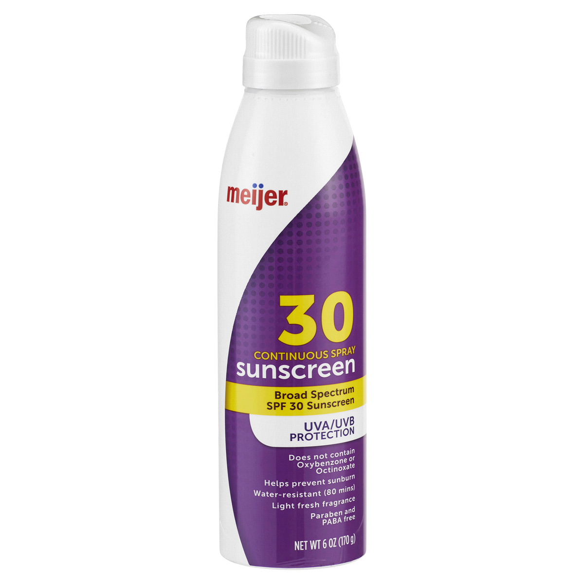 slide 1 of 5, MEIJER GP SPF 30 CONT SPRAY, 6 oz