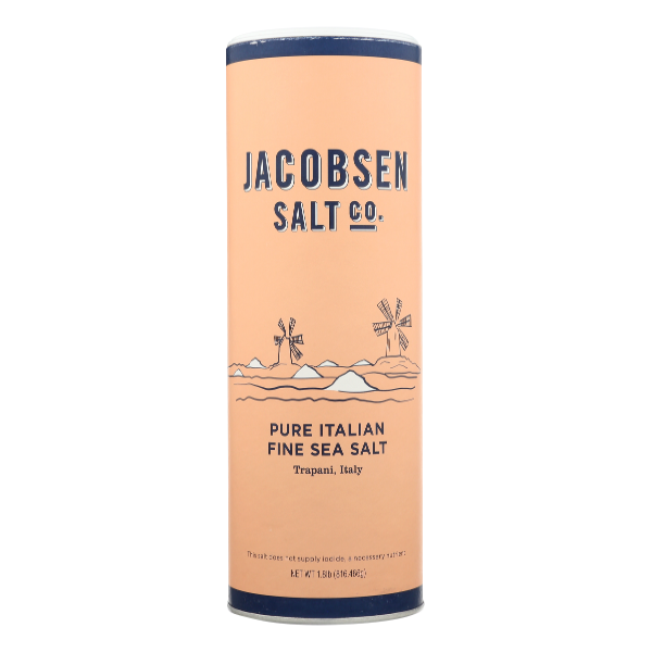 slide 1 of 1, Jacobsen Salt Co. Trapani Pure Italian Fine Sea Salt, 1.8 lb