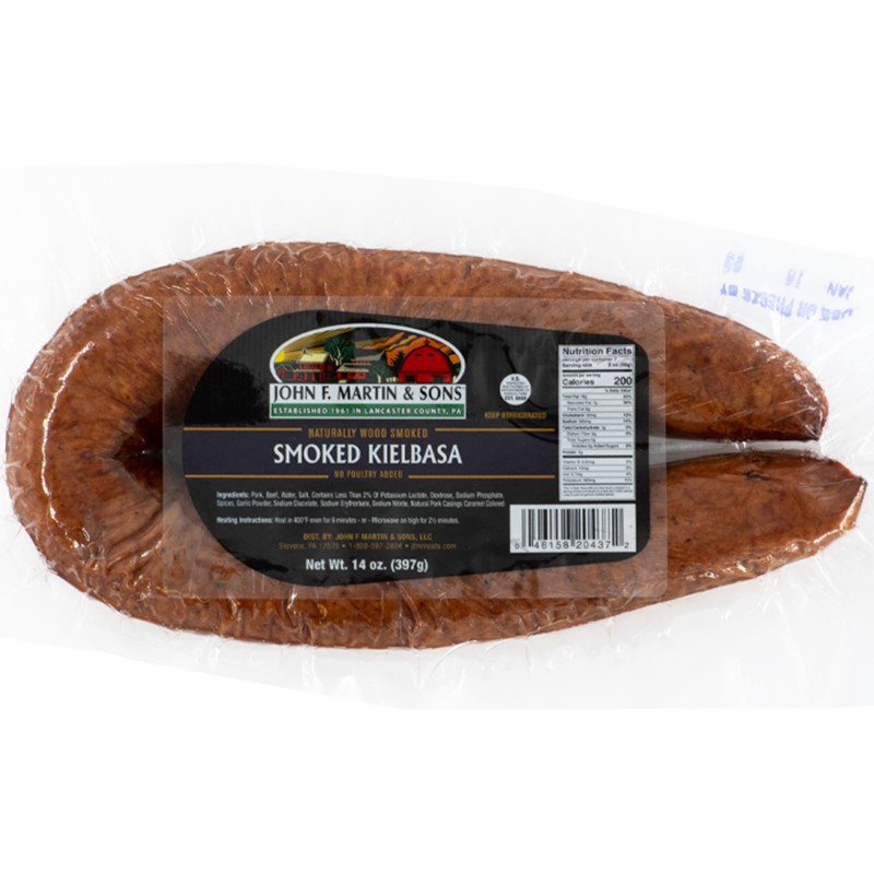 slide 1 of 1, John F. Martin & Sons Kielbasa, 14 oz