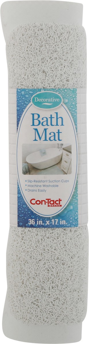 slide 2 of 9, Con-Tact Decorative Grip-White Bath Mat 1 ea, 1 ct