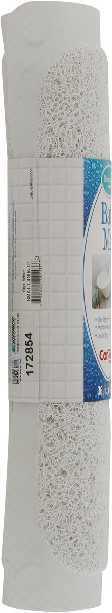 slide 3 of 9, Con-Tact Decorative Grip-White Bath Mat 1 ea, 1 ct