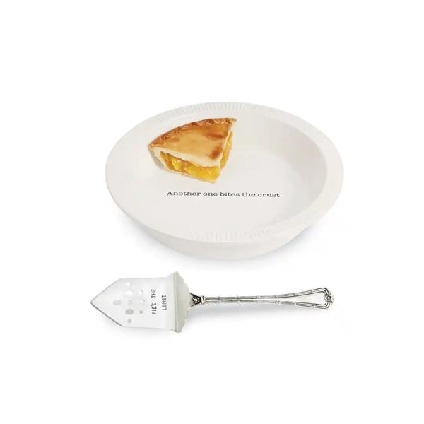 slide 1 of 1, Mud Pie Circa Pie Plate With Server, 1 ct