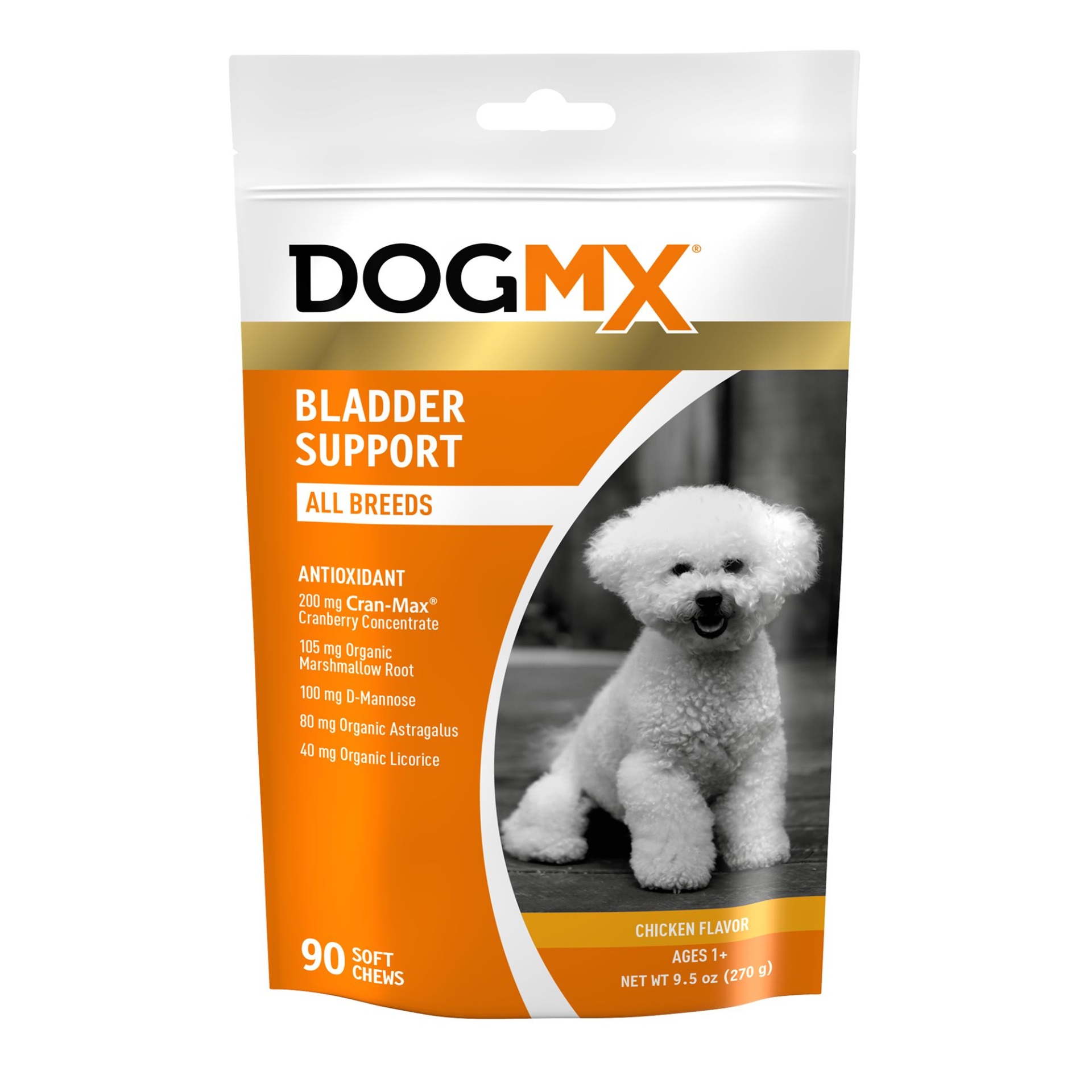Dog MX Bladder Support Dog Supplement Soft Chews, Chicken 90 ct Shipt