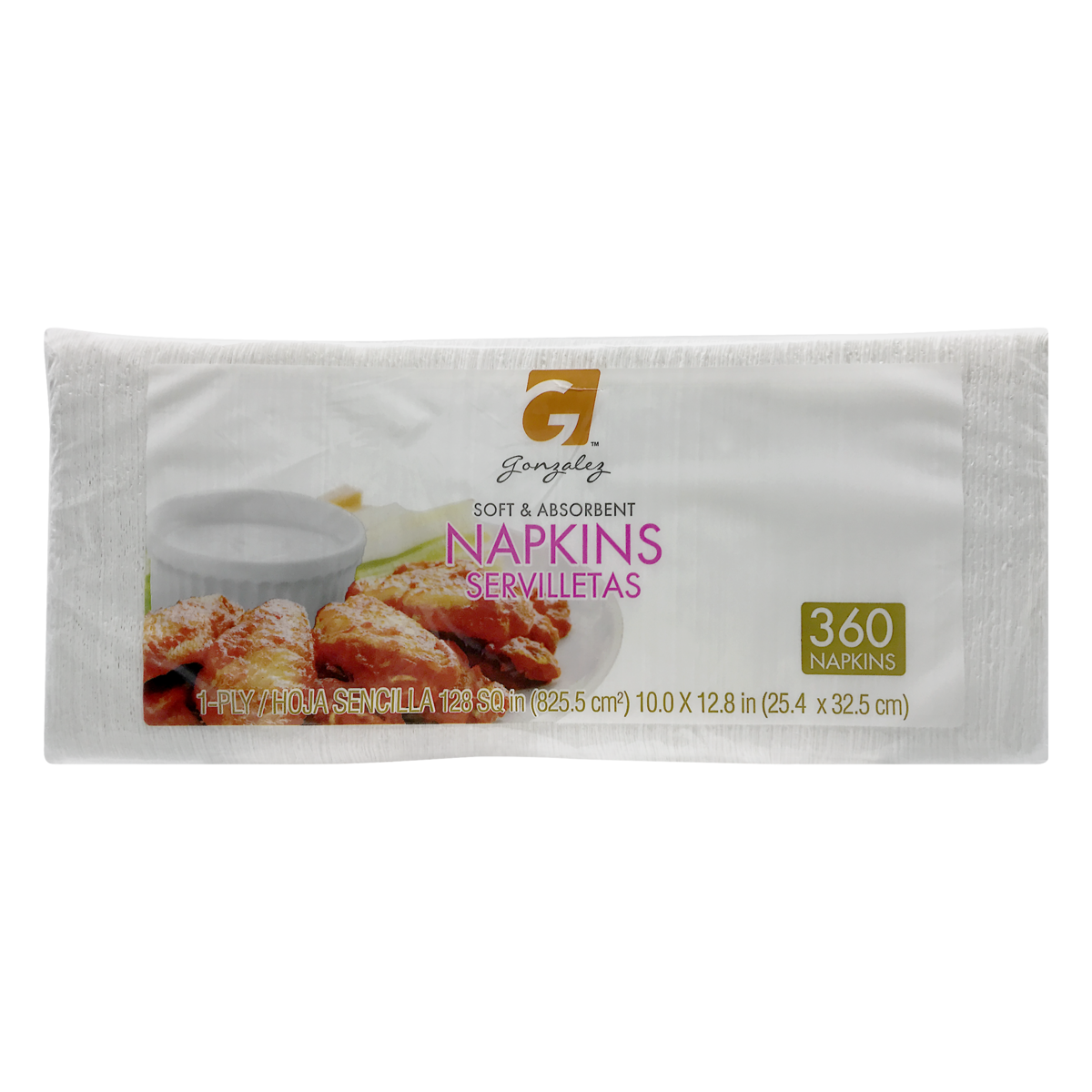 slide 1 of 1, Gonzalez Paper Napkins, 360 ct