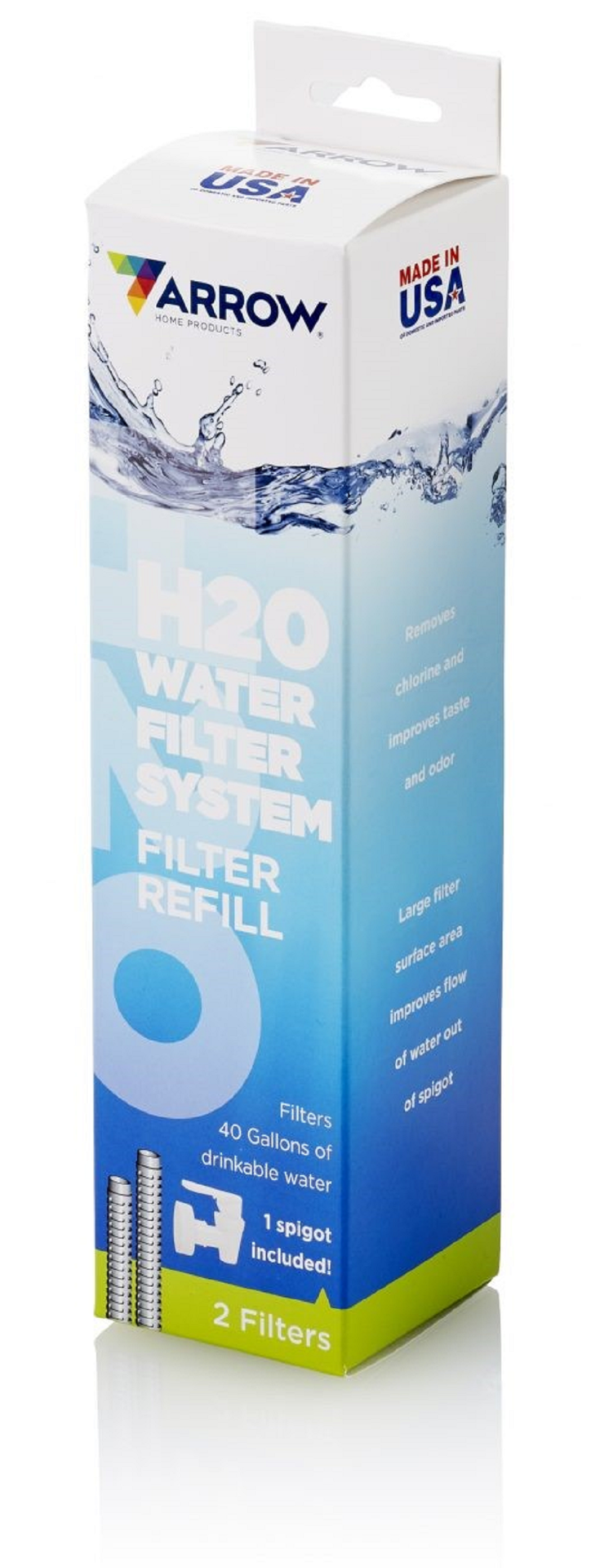 slide 1 of 1, Arrow H2O Water Filtration System Refills, 2 ct