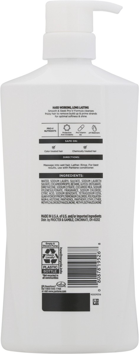 slide 5 of 13, Pantene Smooth & Sleek 72 HR Smoothness Shampoo 27.7oz/820mL, 27.7 fl oz