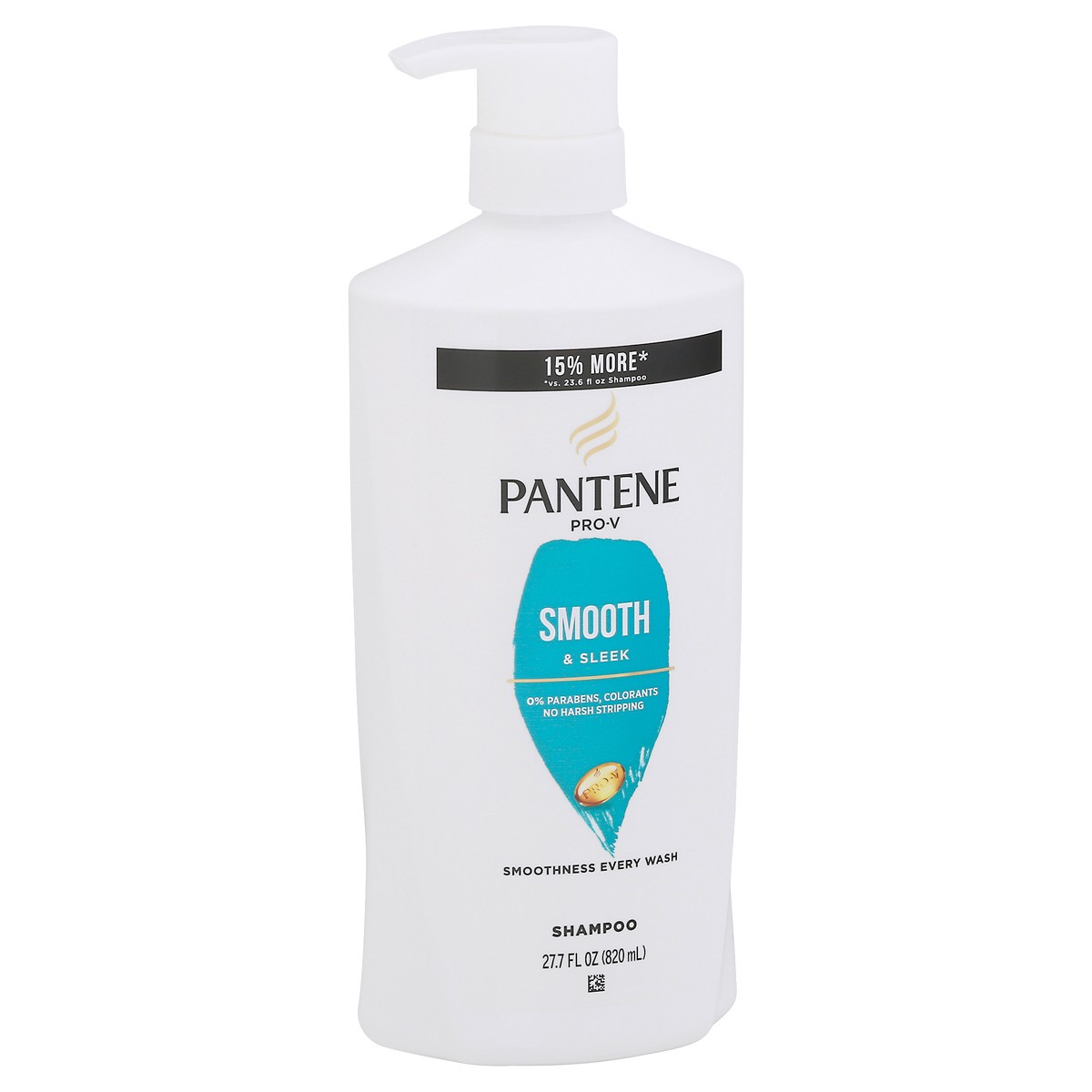slide 10 of 13, Pantene Smooth & Sleek 72 HR Smoothness Shampoo 27.7oz/820mL, 27.7 fl oz