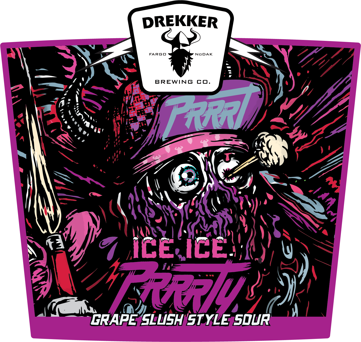slide 1 of 1, Drekker Brewing Sour Ale Prrrt Series, 64 fl oz